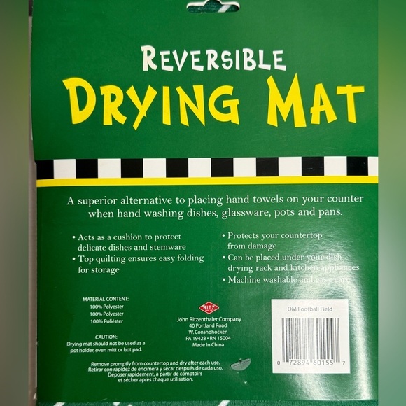 Ritz Reversible Drying Mat Footbal Go Flag - Picture 6 of 6
